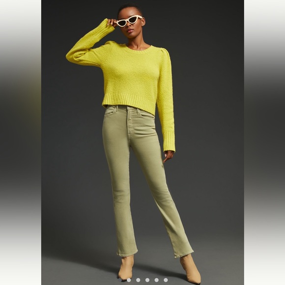 MOTHER Pants - MOTHER Smokin' Double
Ankle High-Rise Flare Jeans